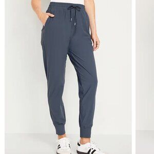 Old Navy High-Waisted Sleek Tech Joggers - Slate Blue - Size S
